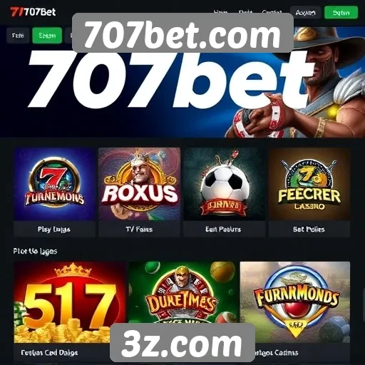 Análise da oferta de jogos em 707bet.com