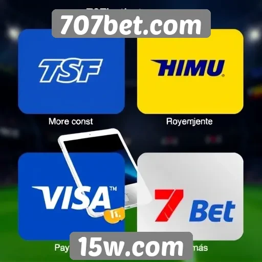 Métodos de pagamento oferecidos pelo 707bet.com